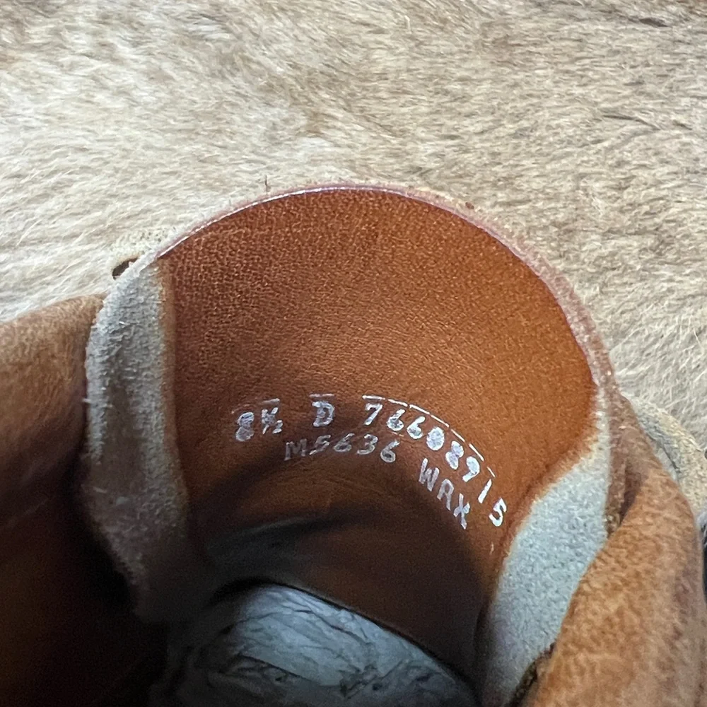 90s Polo Ralph Lauren Moccasin Boots 8.5 Vintage Leather - Picture 8 of 10
